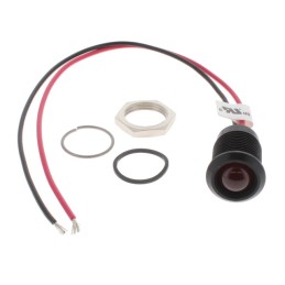 1 pcs : Q14P5BXXHR24E - LED INDICATOR 14MM PROMINENT BLA