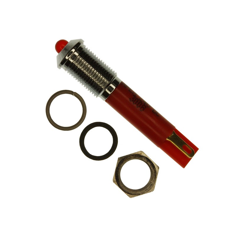 1 pcs : Q6P1CXXR24E - INDICATOR 24V 6MM PROMINENT RED
