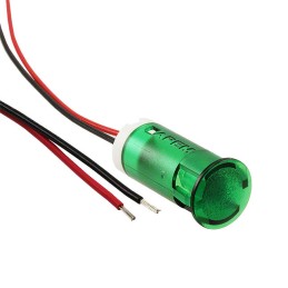 1 pcs : QS123XXHG220 - INDICATOR 12MM FIXED HI GRN 220V