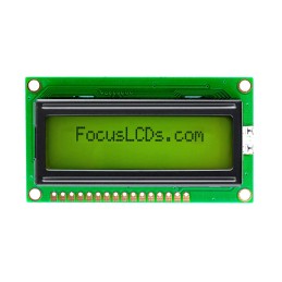 1 pcs : C162EXBSYLY6WT - 16X2 STN YELLOW/GREEN CHARACTER