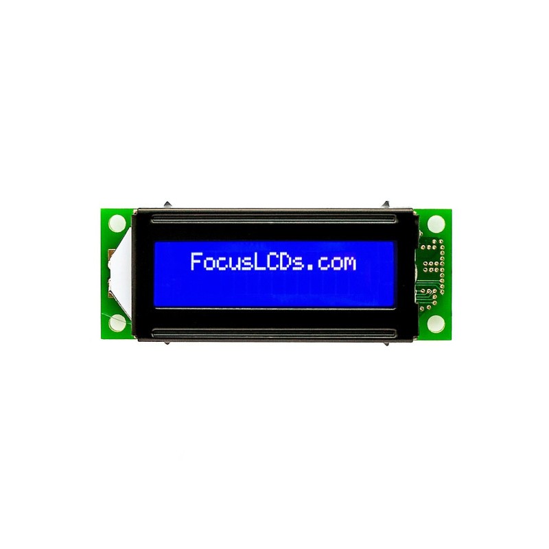 1 pcs : C162E-BW-LW65 - 16X2 STN BLUE CHARACTER LCD
