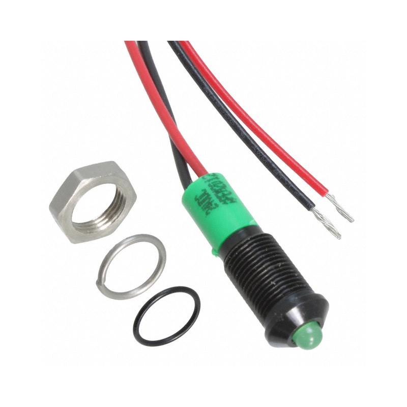 1 pcs : Q6P3BXXG24E - LED PM INDICATOR PROMINENT GRN