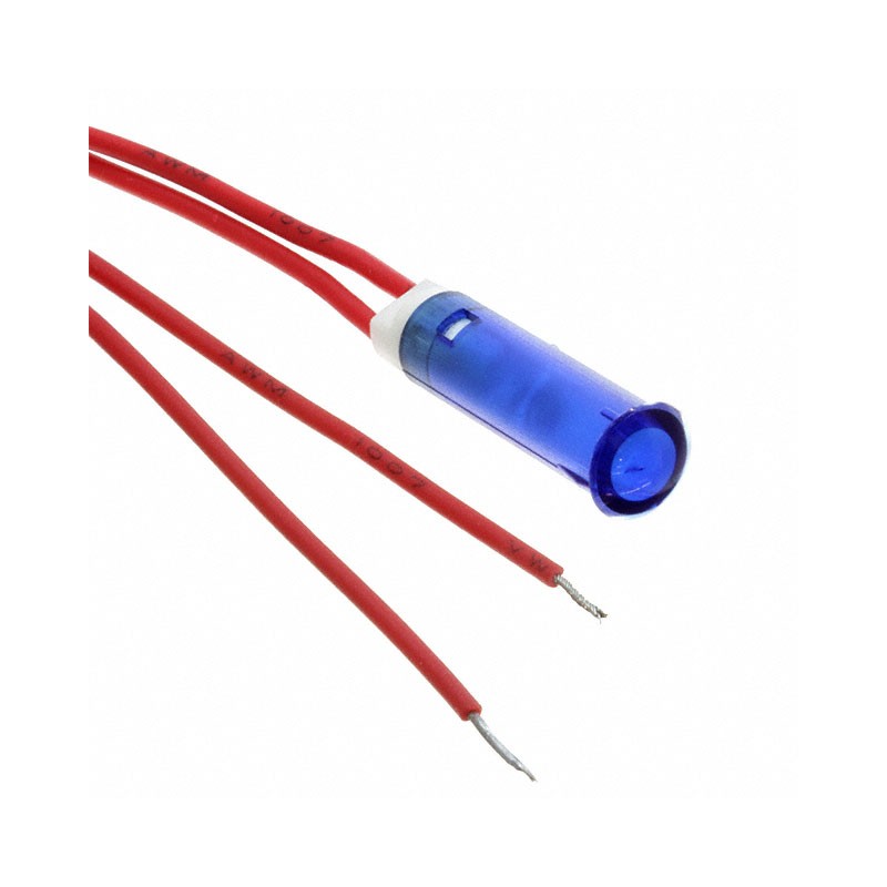 1 pcs : FL1P-6QW-2-B3V - LED BLU 6MM SNAP 3VAC/DC STK