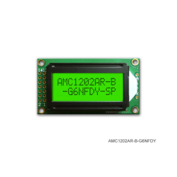 1 pcs : AMC1202AR-B-G6NFDY - LCD COB CHAR 12X2 Y/G TRANSF