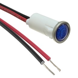 1 pcs : 1092D6-28V - PMI RND .5' LED 28V WIRE SEMI-DO