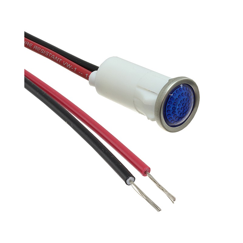 1 pcs : 1092D6-28V - PMI RND .5' LED 28V WIRE SEMI-DO