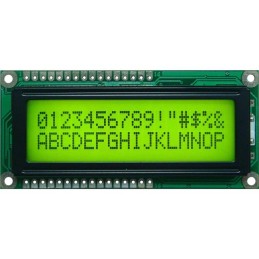 1 pcs : GFC1602L-YPOA-JP01 - 16X2STN-YYELLOW GREEN80*36)