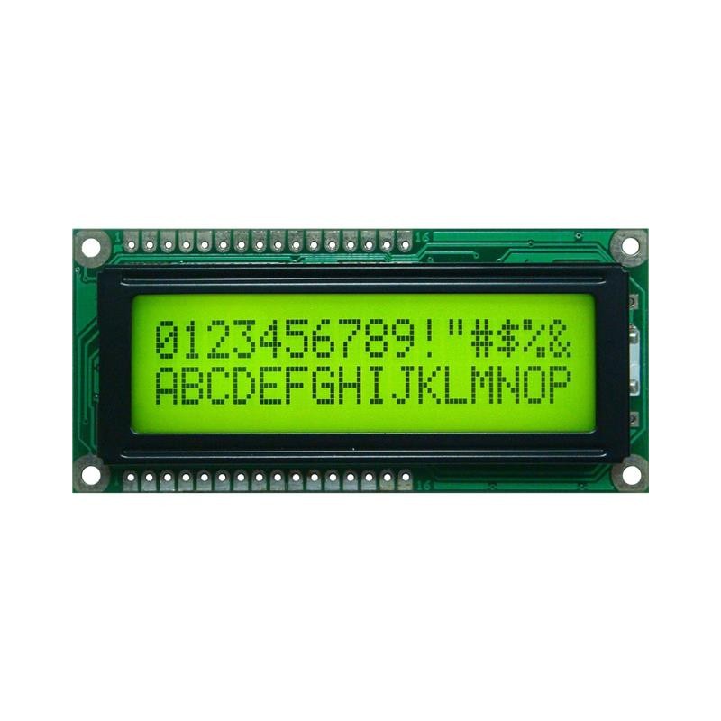 1 pcs : GFC1602L-YPOA-JP01 - 16X2STN-YYELLOW GREEN80*36)