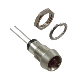 1 pcs : MPR5HD - PNL MNT W/ WIRE 625NM 25MCD RED