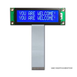 1 pcs : AMC1602FR-B-B6WTDW - 16X2 CHARACTER STN BLUE