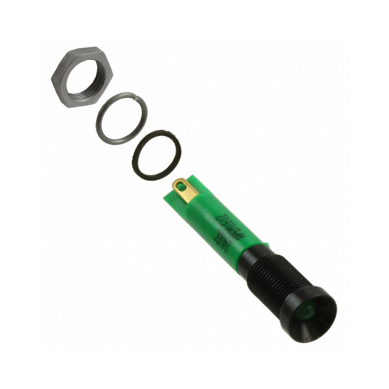 1 pcs : Q6R1BXXG24E - INDICATOR 24V 6MM RECESSED GRN