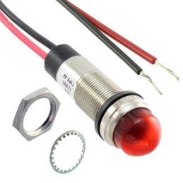 1 pcs : 656310A303F - 1/2' DOME RED 48VDC W/LEAD