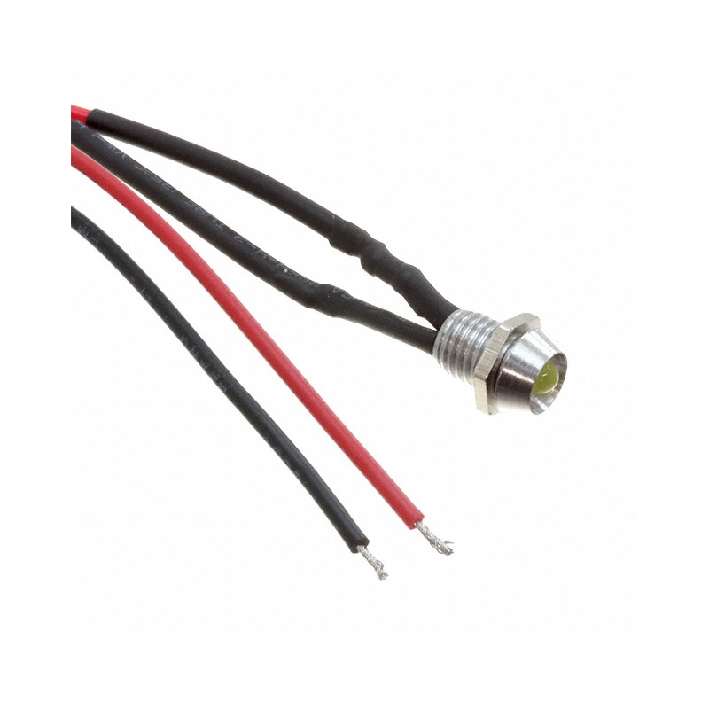 1 pcs : FL1M-6CW-2-Y24V - LED YEL 6MM NUT 24VDC STK