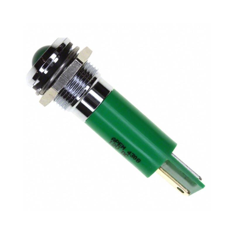 1 pcs : Q12P1CXXG12E - INDICATOR 12V 12MM PROMINENT GRN