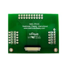 1 pcs : NHD-FFC20 - PCB ADAPTER 20P FFC-THRU-HOLE