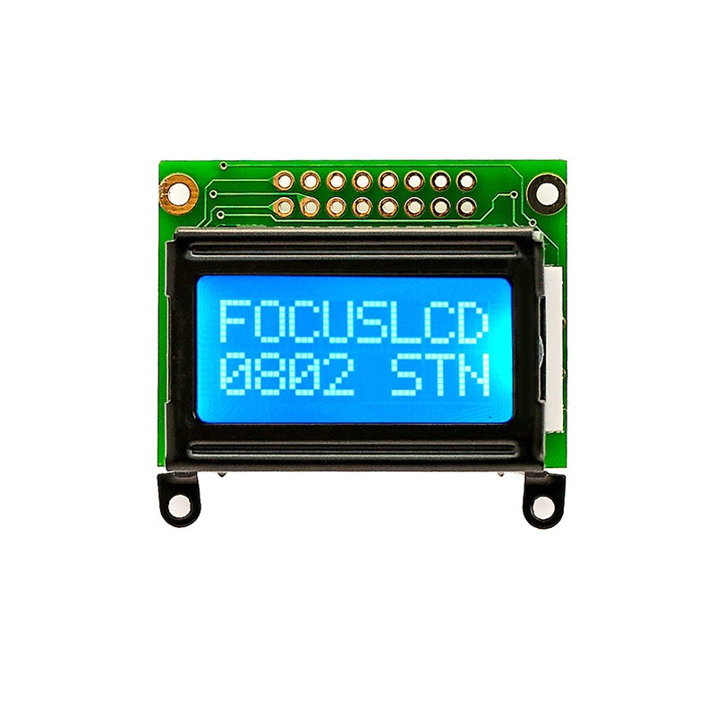 1 pcs : C82A-BW-XW65 - 8X2 STN BLUE CHARACTER LCD