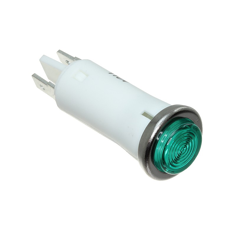1 pcs : NL67H2G - INDICATOR LIGHT NEON 110V GREEN