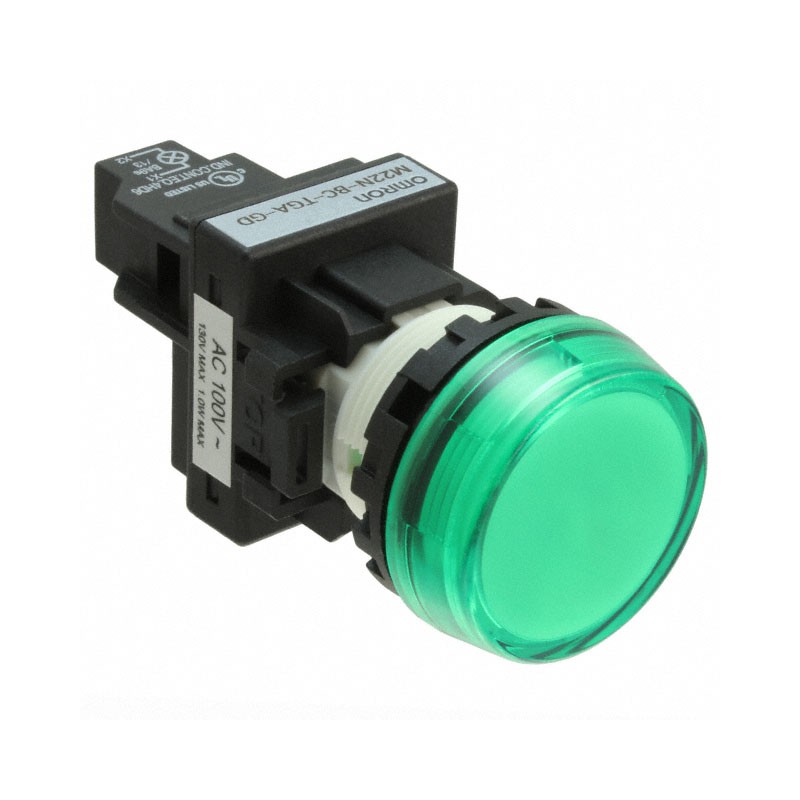 1 pcs : M22N-BC-TGA-GC - LED PANEL INDICATOR GRN 24VAC/DC