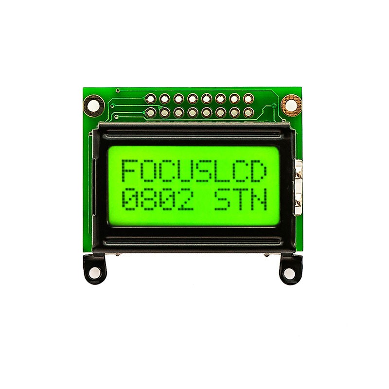 1 pcs : C82A-YTY-XW65 - 8X2 STN YELLOW/GREEN CHARACTER