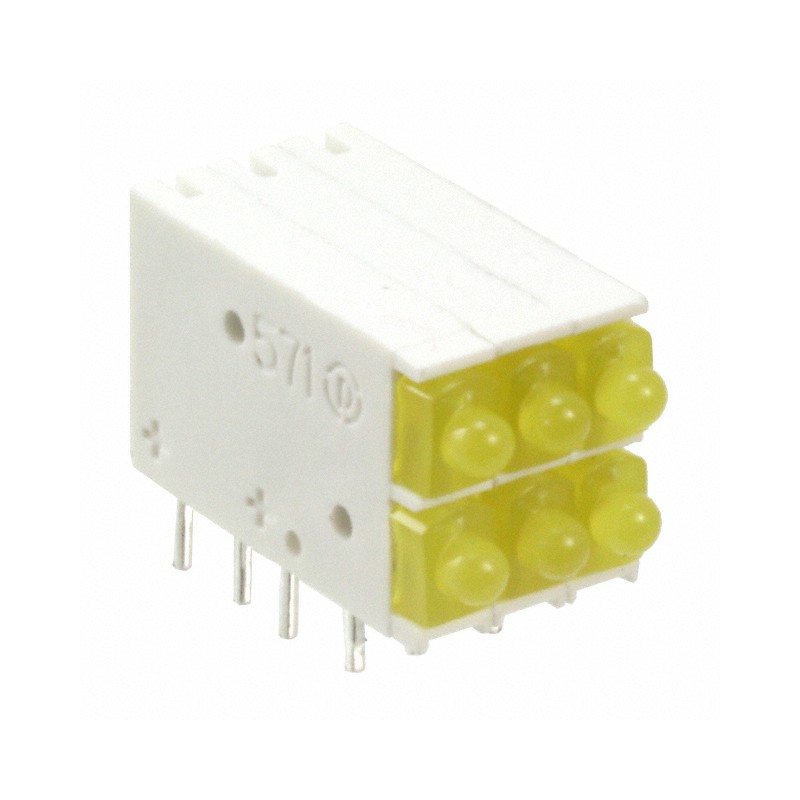 1 pcs : 5710133811F - LED CBI 2MM 2X3 YELLOW RA
