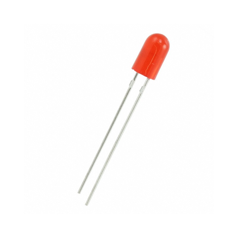 1 pcs : 5SRD - LED RED DIFFUSED T-1 3/4 T/H