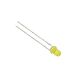 1 pcs : 3YDL-F - LED YELLOW DIFFUSED T-1 T/H