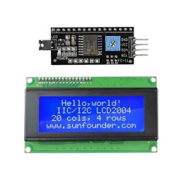 1 pcs : CN0296D - 2004 I2C LCD