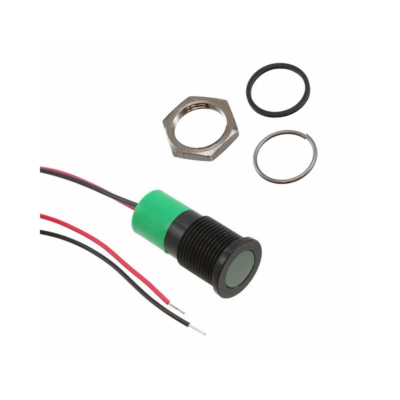 1 pcs : Q14F3BXXG24E - LED PM INDICATOR FLUSH GREEN