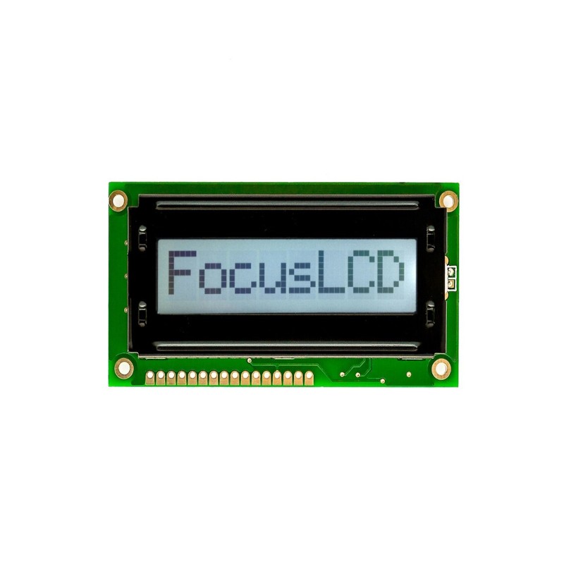 1 pcs : C81A-FTW-LW65 - 8X1 FSTN GRAY CHARACTER LCD