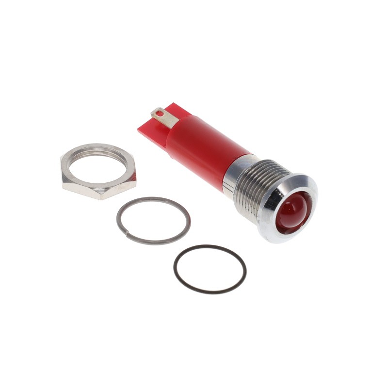 1 pcs : Q12-7P1CXXHR02E - LED INDICATOR 12.7MM PROMINENT H