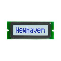 1 pcs : NHD-0108CZ-FSW-GBW-33V3 - LCD MOD 8DIG 8X1 TRANSFLECTV WHT