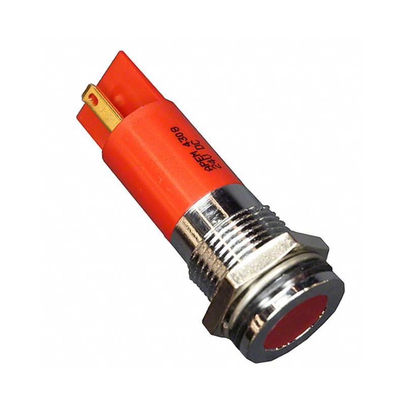 1 pcs : Q14F1CXXR24E - INDICATOR 24V 14MM FLUSH RED