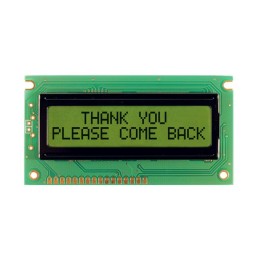 1 pcs : NHD-0216BZ-RN-YBW - LCD MOD 32 DIG 16 X 2 REFLECTIVE