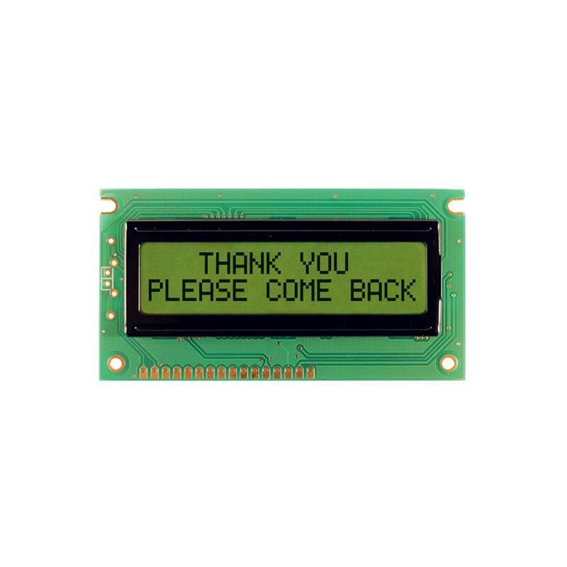 1 pcs : NHD-0216BZ-RN-YBW - LCD MOD 32 DIG 16 X 2 REFLECTIVE