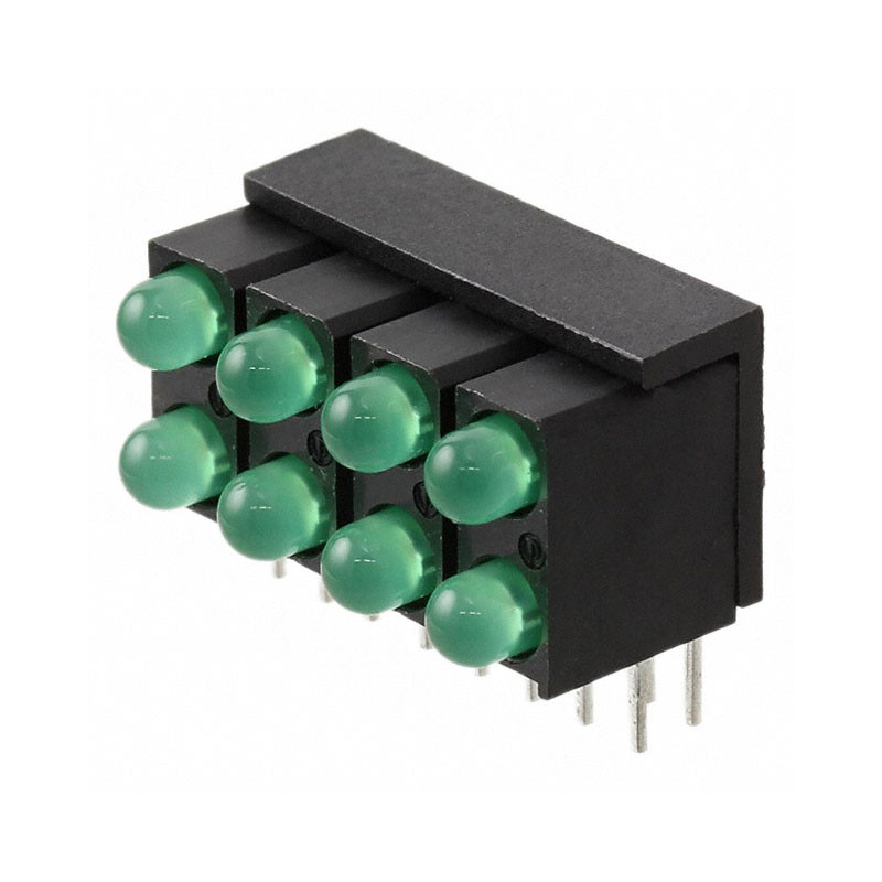 1 pcs : 5530122004F - LED CBI 3MM 2X4 GRN RA