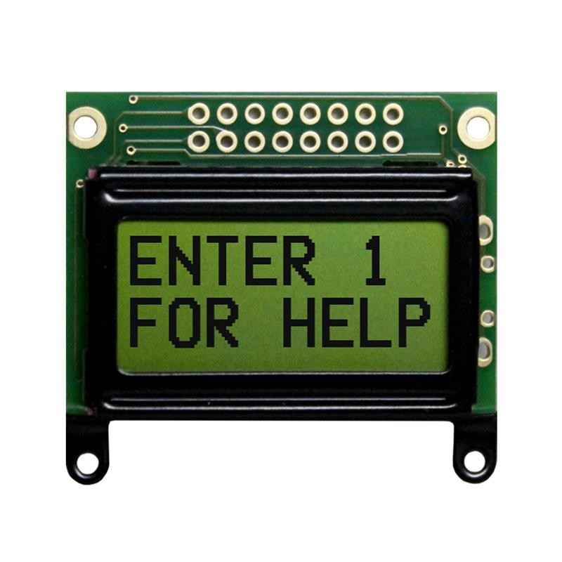 1 pcs : NHD-0208AZ-RN-YBW-33V - LCD MOD 16 DIG 8 X 2 REFLECTIVE