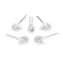 1 pcs : 5480 - LED RED DIFF SKULL SHAPE T/H