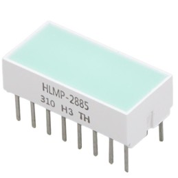 1 pcs : HLMP-2885-HI000 - LED LGT BAR 19.05X8.89MM GRN