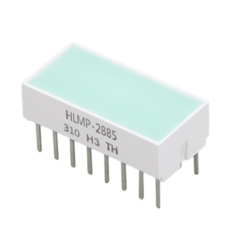 1 pcs : HLMP-2885-HI000 - LED LGT BAR 19.05X8.89MM GRN