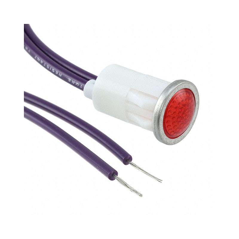 1 pcs : 1090D1-28V - INDICATOR INCAND RED PANEL MNT