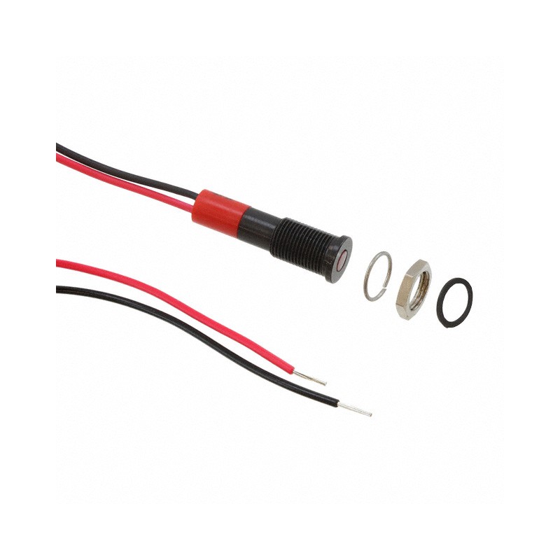 1 pcs : Q6F3BXXR24E - LED PM INDICATOR FLUSH RED