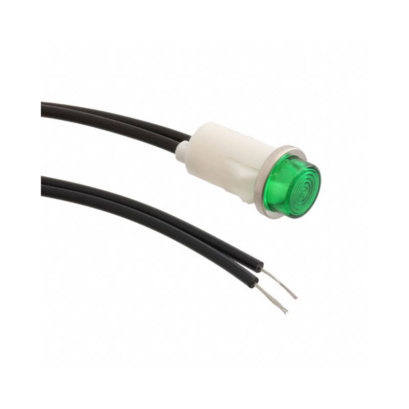 1 pcs : 1052C5 - NEON PANEL IND GREEN 105V-125V