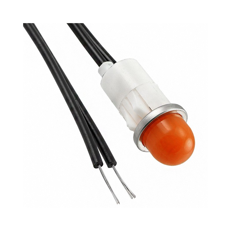 1 pcs : 1050A3 - INDICATOR NEON AMBER PANEL MNT