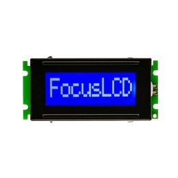 1 pcs : C81B-BW-XW65 - 8X1 STN BLUE CHARACTER LCD