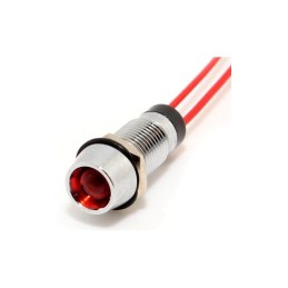 1 pcs : FL1M-8CW-4-R24V - LED RED 8MM NUT 24VDC STK