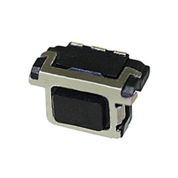 10 pcs - Black Push Plate Tactile Switch, SPST 20 mA @ 15 V dc 2.2mm Edge Mount