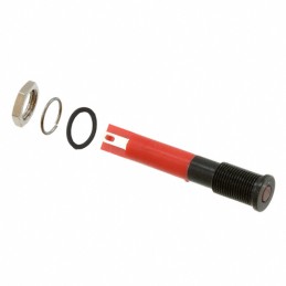 1 pcs : Q6F1BXXR24E - INDICATOR 24V 6MM FLUSH RED