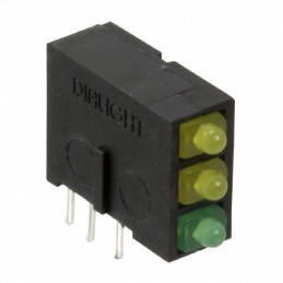 1 pcs : 5700100332F - LED CBI 2MM 3X1 GREEN/YLW RA