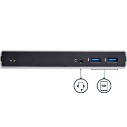 1 pcs - StarTech.com Dual Monitor USB 3.0 Docking Station with DVI, HDMI, VGA - 5 x USB ports, USB A, USB B