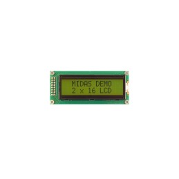 2 pcs : MC21605B6WD-SPTLY - 2x16 character chip-on-board LCD